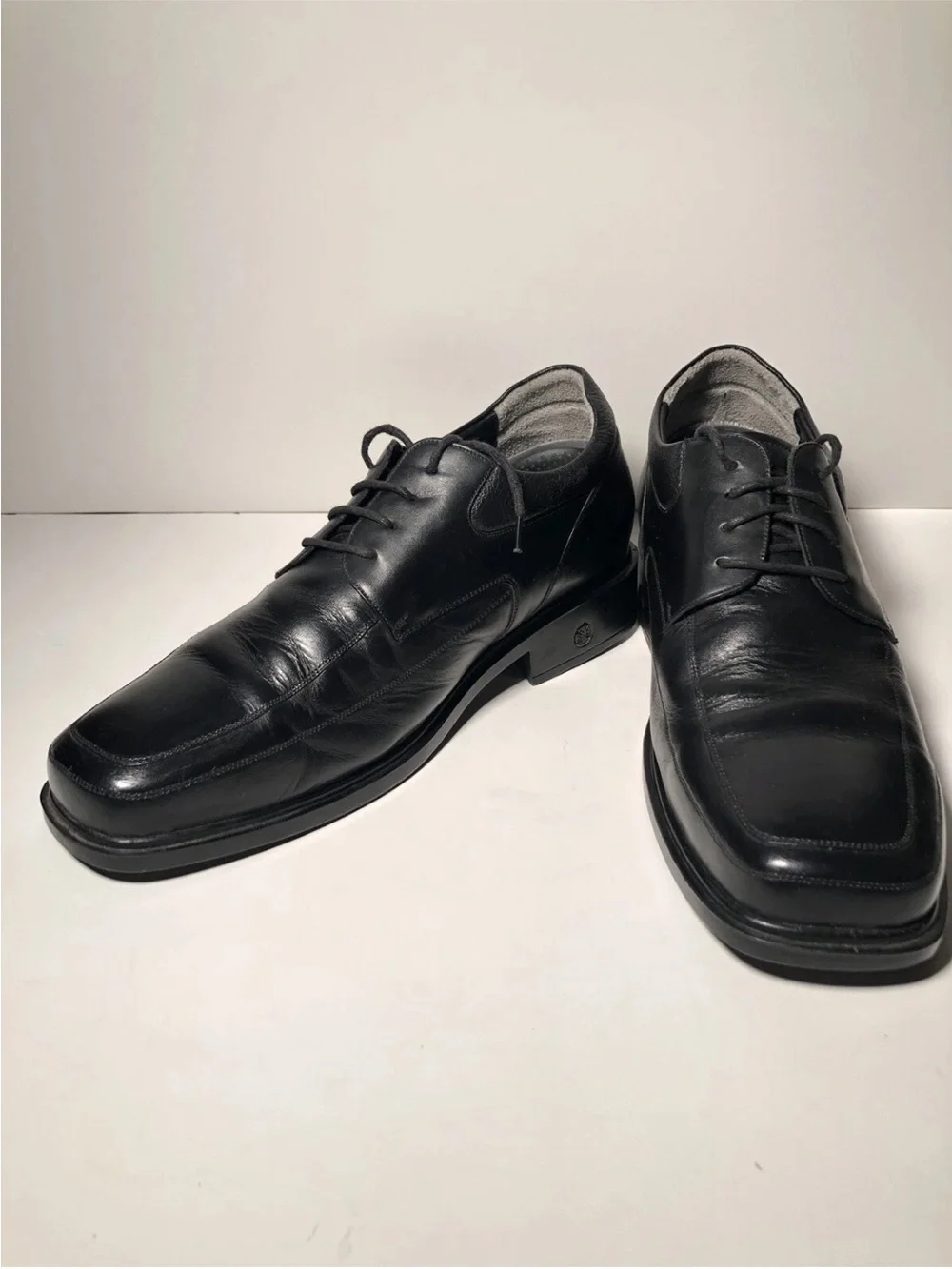 QUDUMARU HAND MADE MENS KOREAN Dress Shoes BLACK Lace Up (US 8.5) (Korean 265EE)